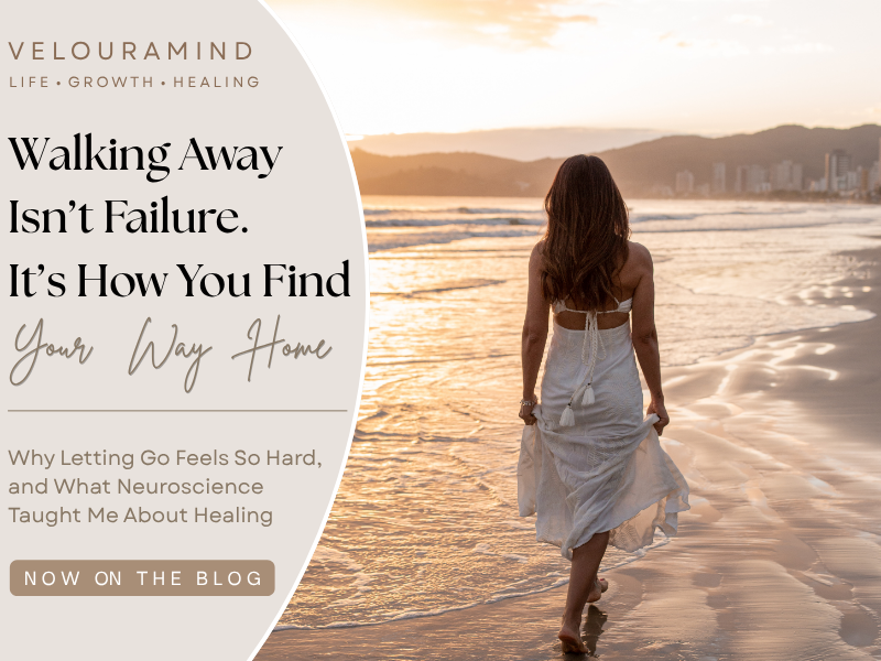 walking on the beach - letting go after a breakup